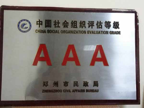 中国社会组织评估等级AAA